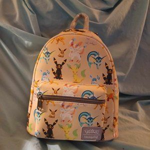 Loungefly Pokemon Eeveelutions Watercolor Backpack New Tags